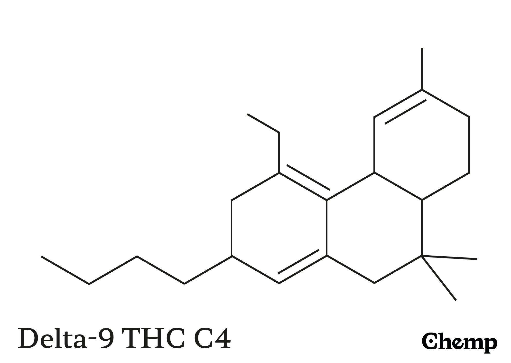 Delta-9 THC C4 STruktur